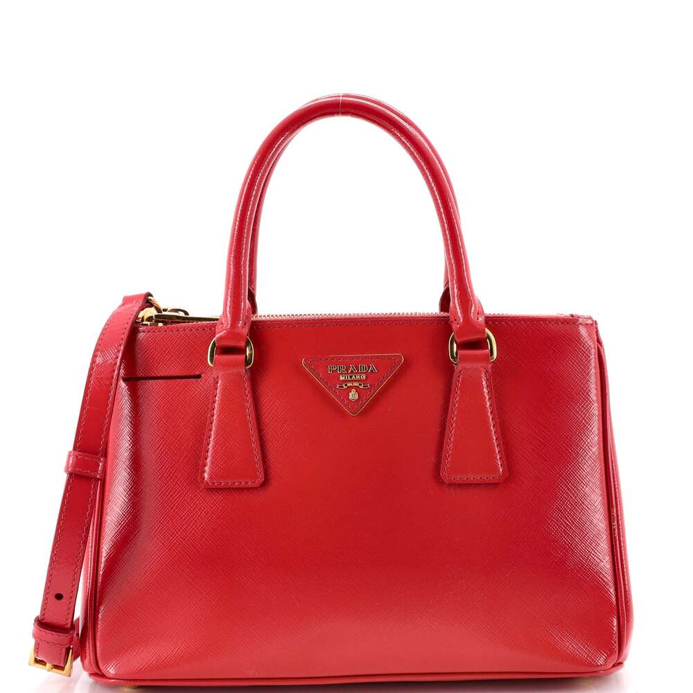 Prada Double Zip Lux Tote Vernice #316772P94B